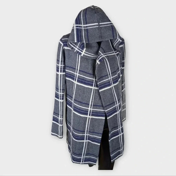 Anthropologie Field Flower Glencoe plaid wool sweater coat Size S - Picture 4 of 9